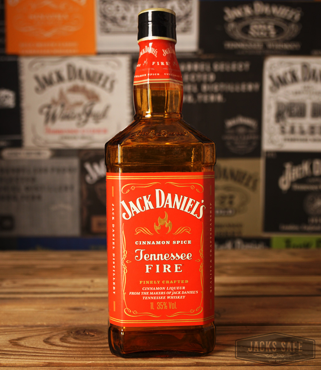 JACK DANIEL'S  - Display Bottles - Fire - 1000ml - INTERNATIONAL - NEW LABEL