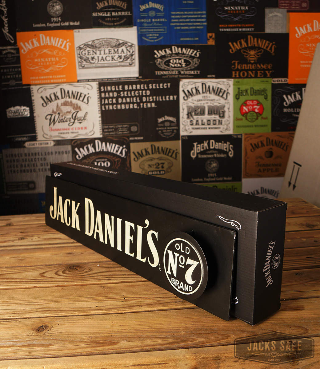 JACK DANIEL'S - PROMO ITEMS - METAL SIGN - 2 LAYERS - PATINA LOOK - NEW