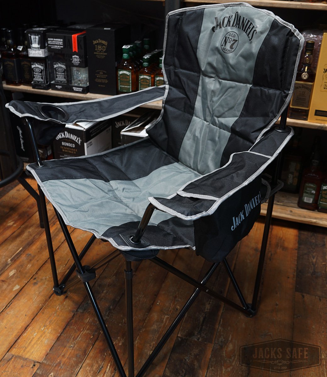 JACK DANIEL'S - PROMO ITEMS - QUALITY FOLDING CHAIR WITH COOL COMPARTIMENT IN CARRIER BAG - NEW