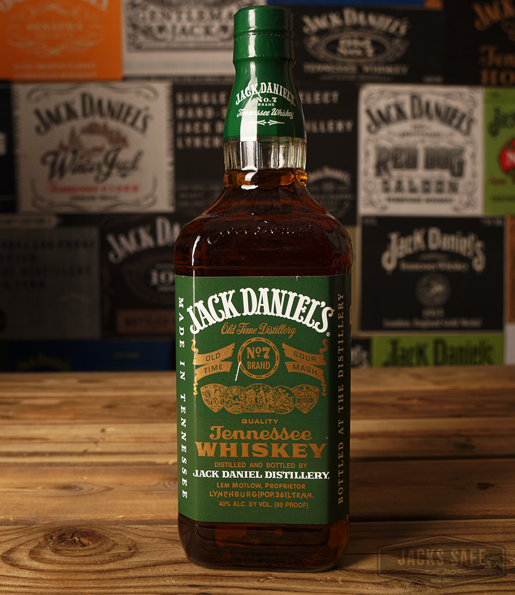 JACK DANIEL'S - Green Label - Heritage - 1000ml - United States - Glas - Different years