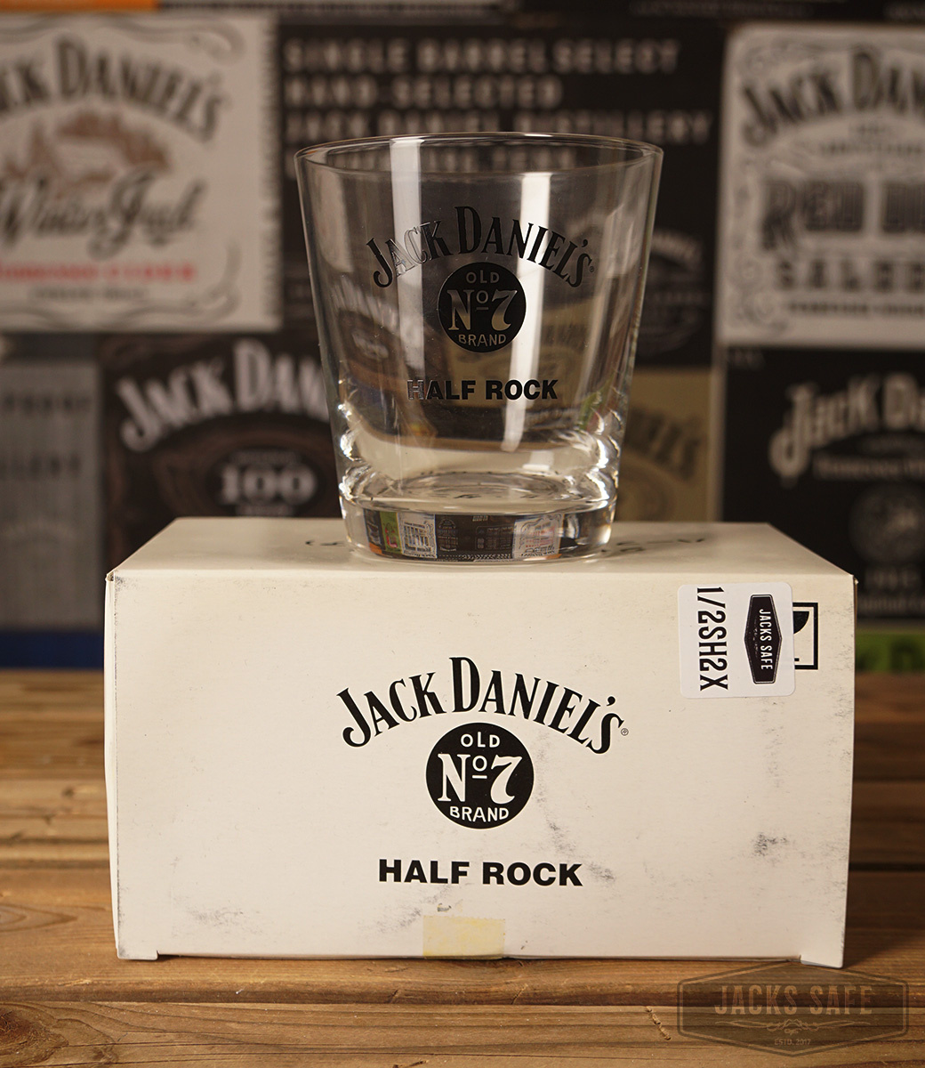 JACK DANIEL'S - GLASSWARE - HALF ROCK DOUBLE SET - JAPAN - RARE - IN BOX