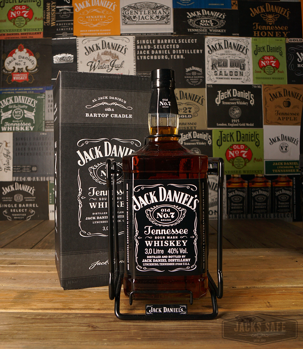 JACK DANIEL'S Black Label Evo 3000ML IN CRADLE SEVERAL OPTION