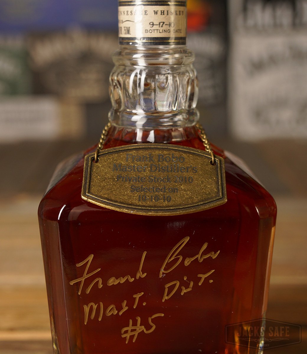 JACK DANIEL'S - SINGLE BARREL SELECT - FRANK BOBO MASTER DISTILLER'S PRIVATE STOCK - 10.10.10 - SIGNED