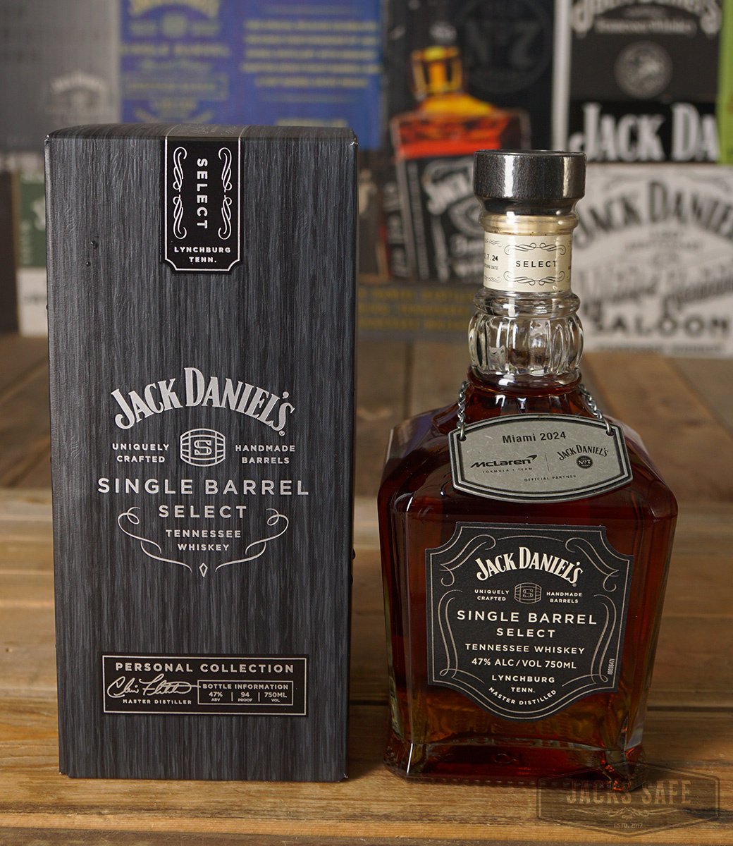 JACK DANIEL'S - SINGLE BARREL - MCLAREN X  JACK DANIEL'S  - 2024 - FORMULE ONE - 750ML - 47% - MIAMI