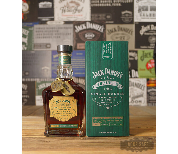 JACK DANIEL'S - Single Barrel - Barrel Proof Rye - Heroes Selection ...