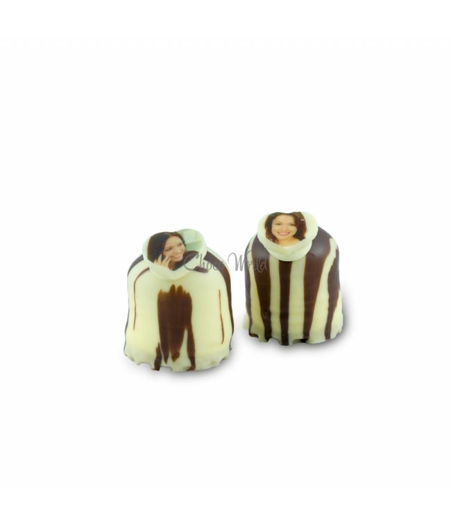 Schokoküsse mit Foto in herzform