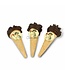 Schokoküsse-Eis mit  rundem Foto