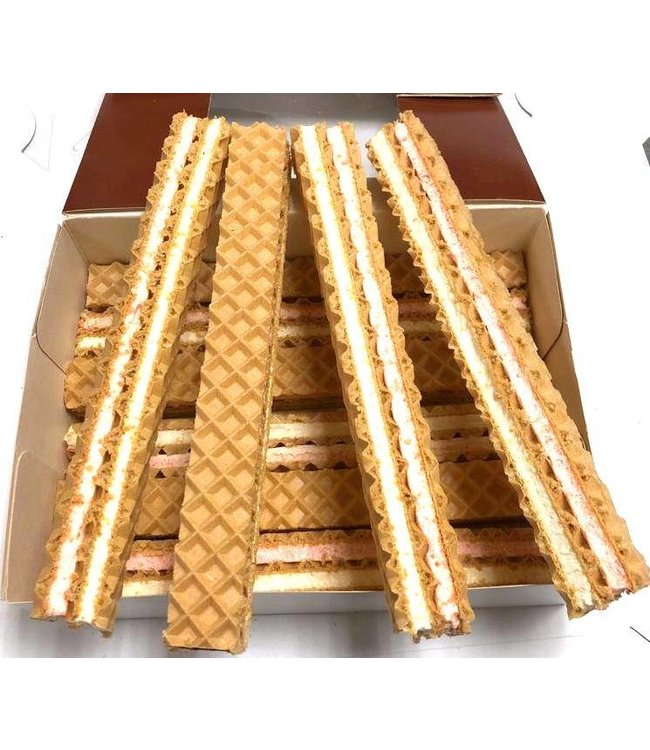 Schaum-Waffelstangen / Schnitten mit Fruchtschaum