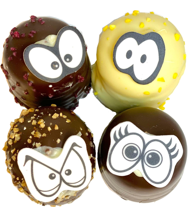 Schokoküsse mit großen Augen