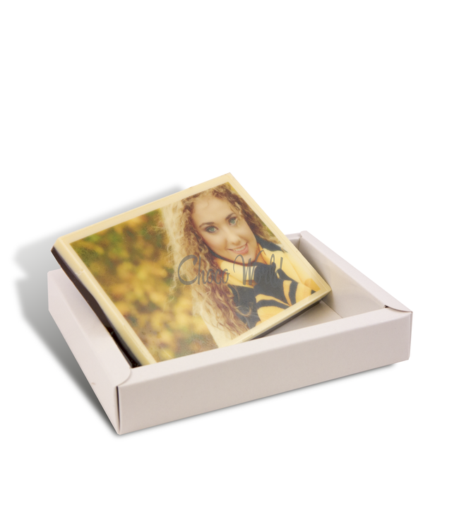 Schokolade Karte klein mit foto