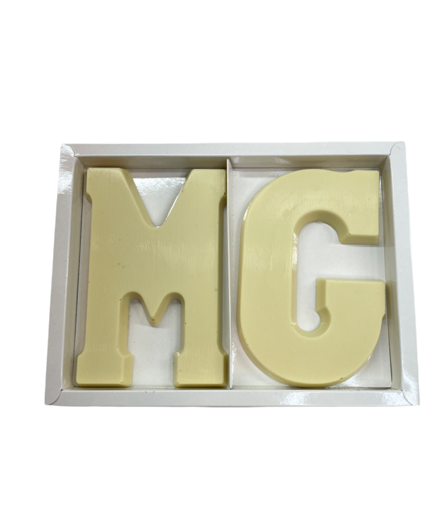 Doppelte Schokoladenbuchstaben