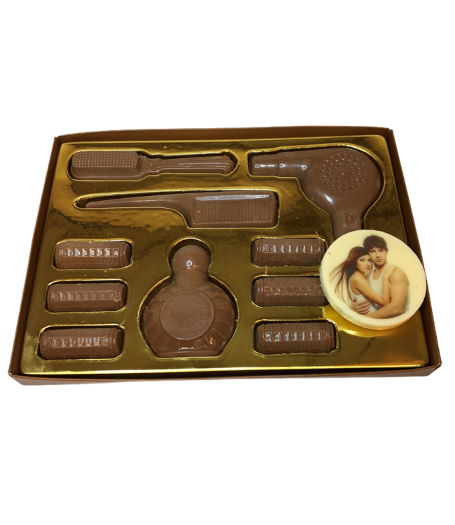 Friseurwerkzeug-s Set mit Foto