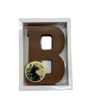 Schokoladenbuchstaben  mit foto