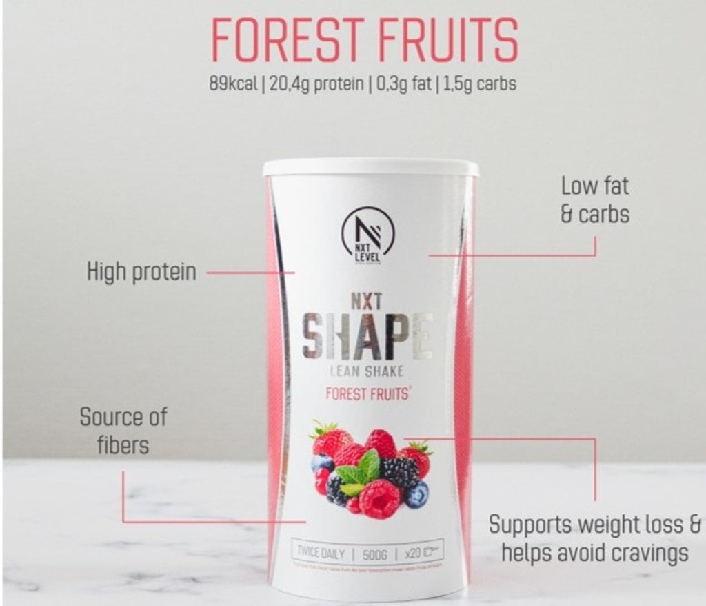 NXT Shape Lean Shake - Forest fruits - 20 Shakes (500g)
