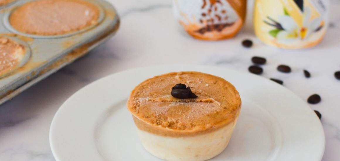 Coffee vanilla ice cream cups