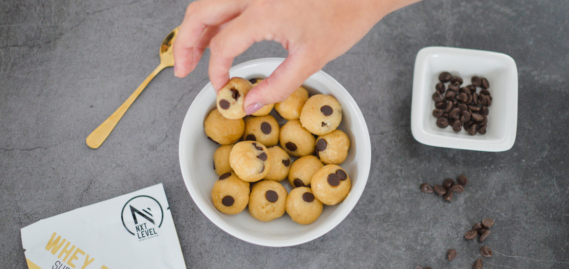 Eiwitrijke Edible Cookie Dough Balls