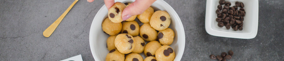 Eiwitrijke Edible Cookie Dough Balls