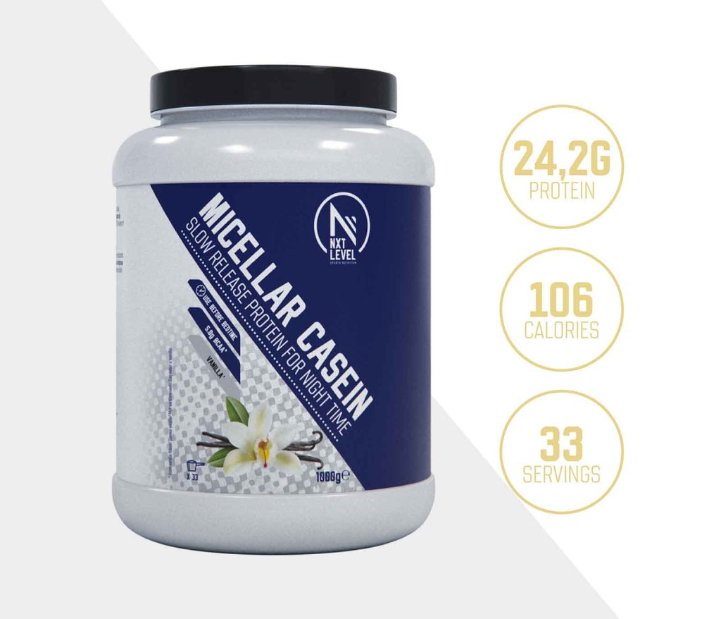 Micellar Casein Protein - Vanille - 33 Shakes (1kg)