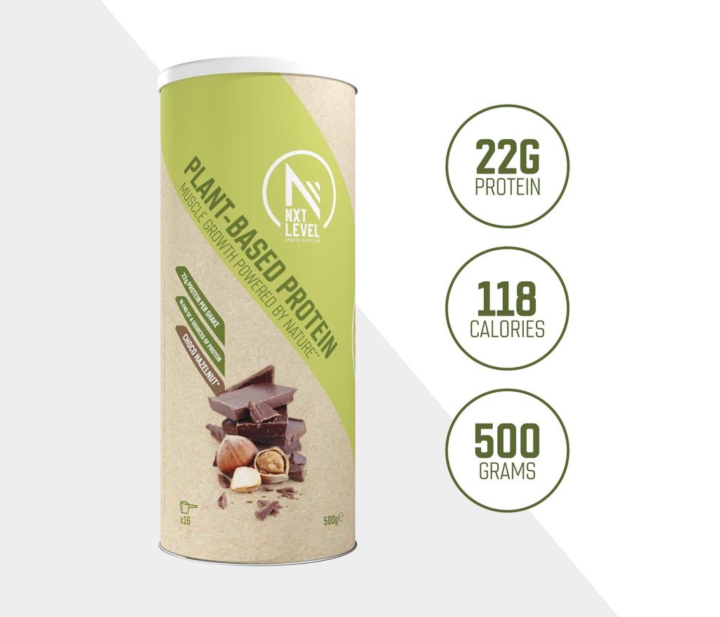 Plant-Based Protein - Chocolade Hazelnoot- 16 Shakes (500g)