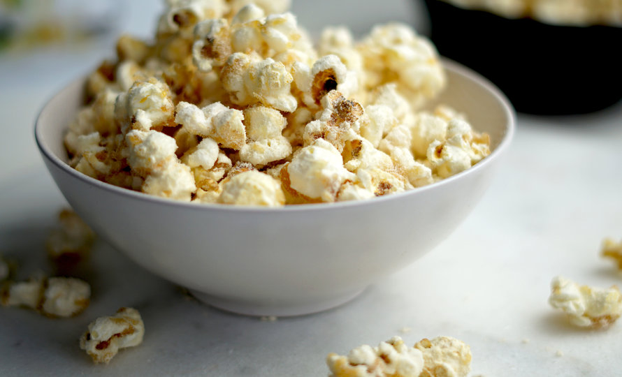 Eiwitrijke Vanille Popcorn