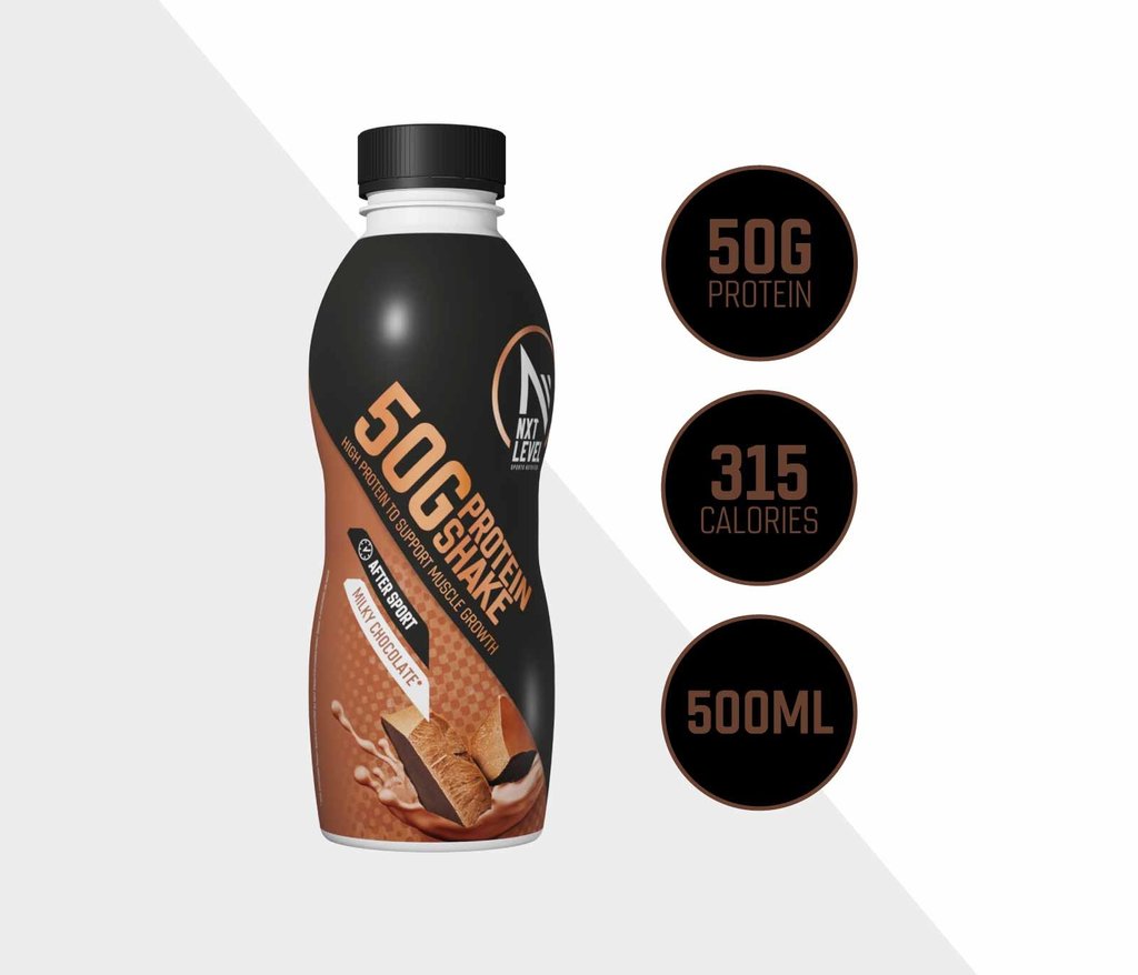 50G Shake Protéiné - Chocolat au lait - 6 Bouteilles