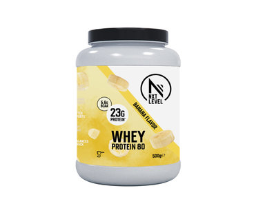 Whey Protein 80 - Plátano - 17 Sacudidas (500g)