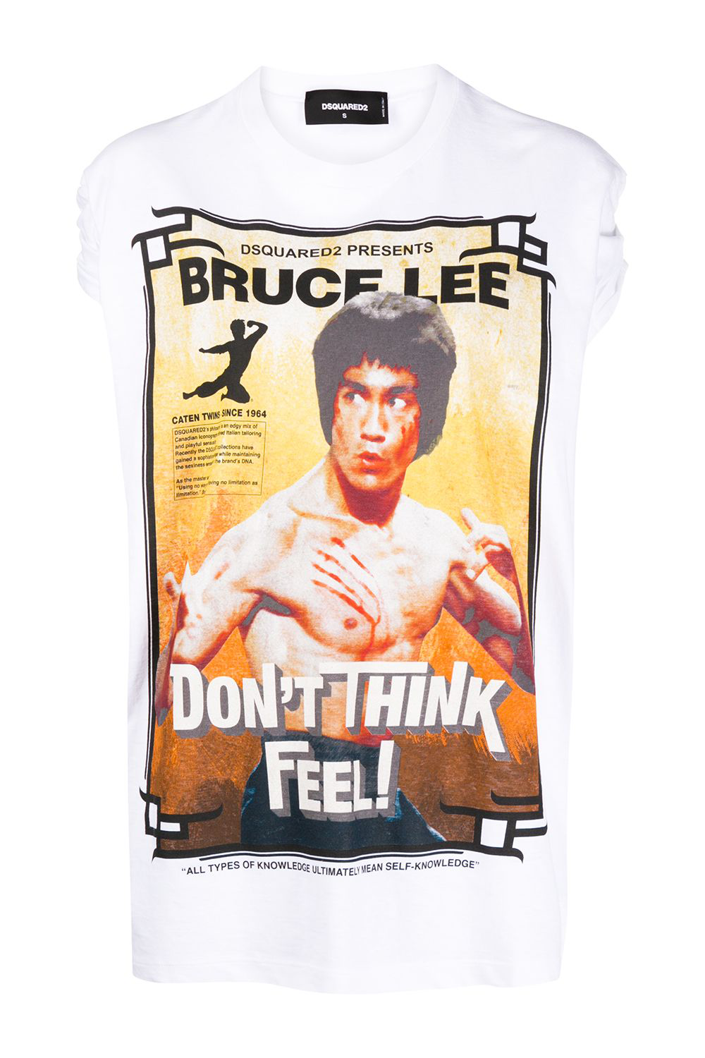 Dsquared2 Bruce Lee t-shirt Wit - Dresscode