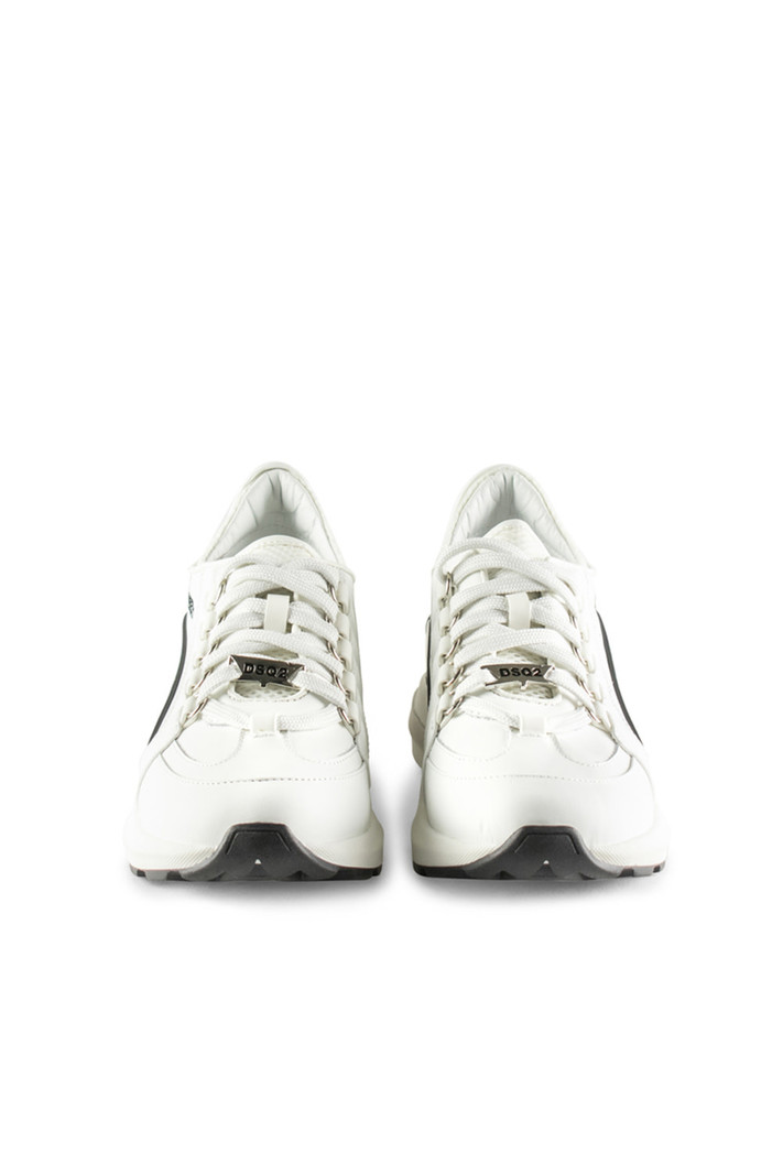 DSQUARED2 Dsquared2 witte sneaker met logo in boog