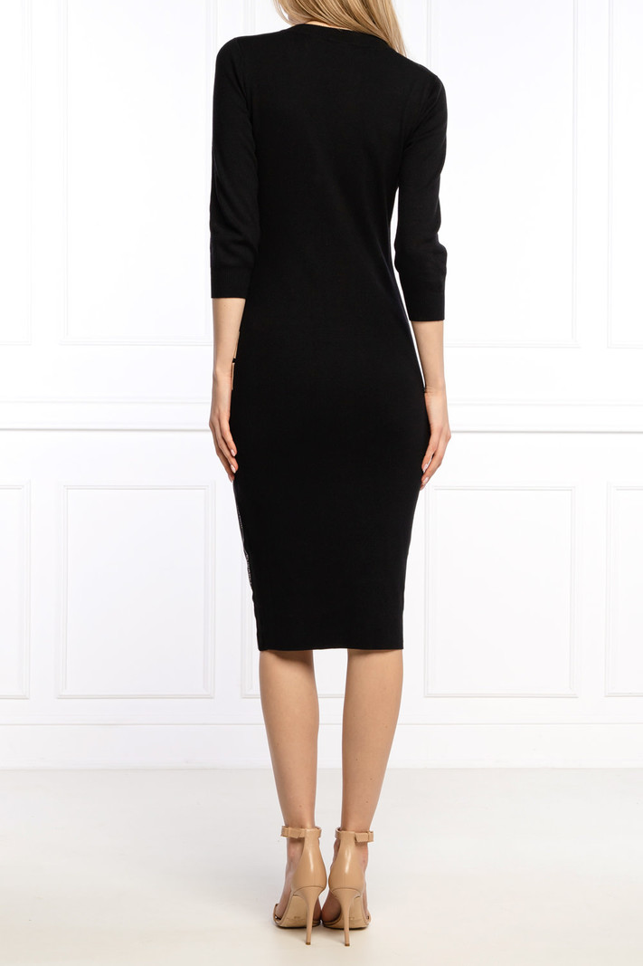 Portiek als je kunt hetzelfde Elisabetta Franchi zwarte jurk AM90S11E2 - Dresscode