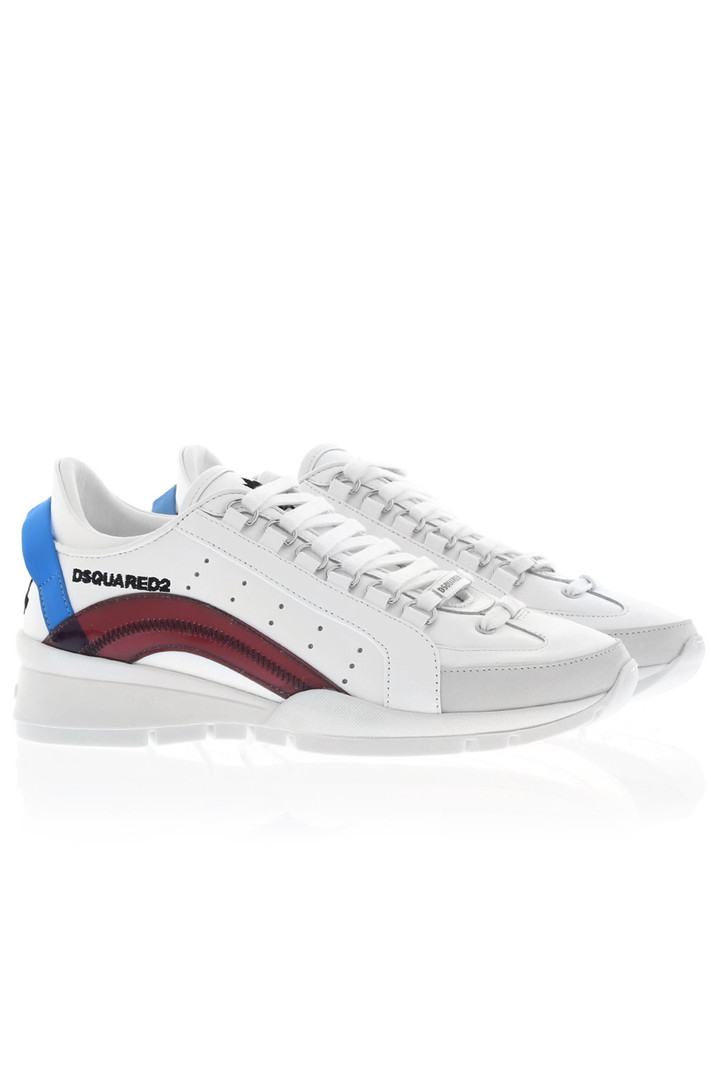 DSQUARED2 Dsquared2 witte 551 PVC wave bordeaux sneaker