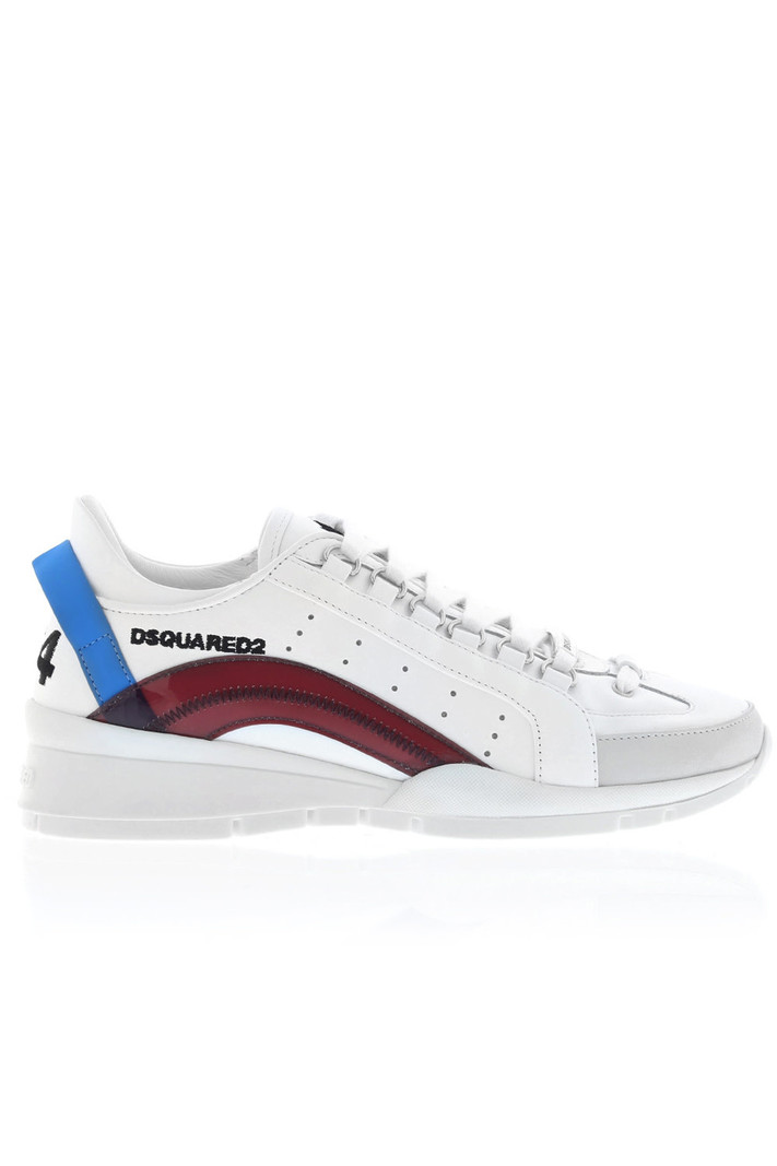 DSQUARED2 Dsquared2 witte 551 PVC wave bordeaux sneaker