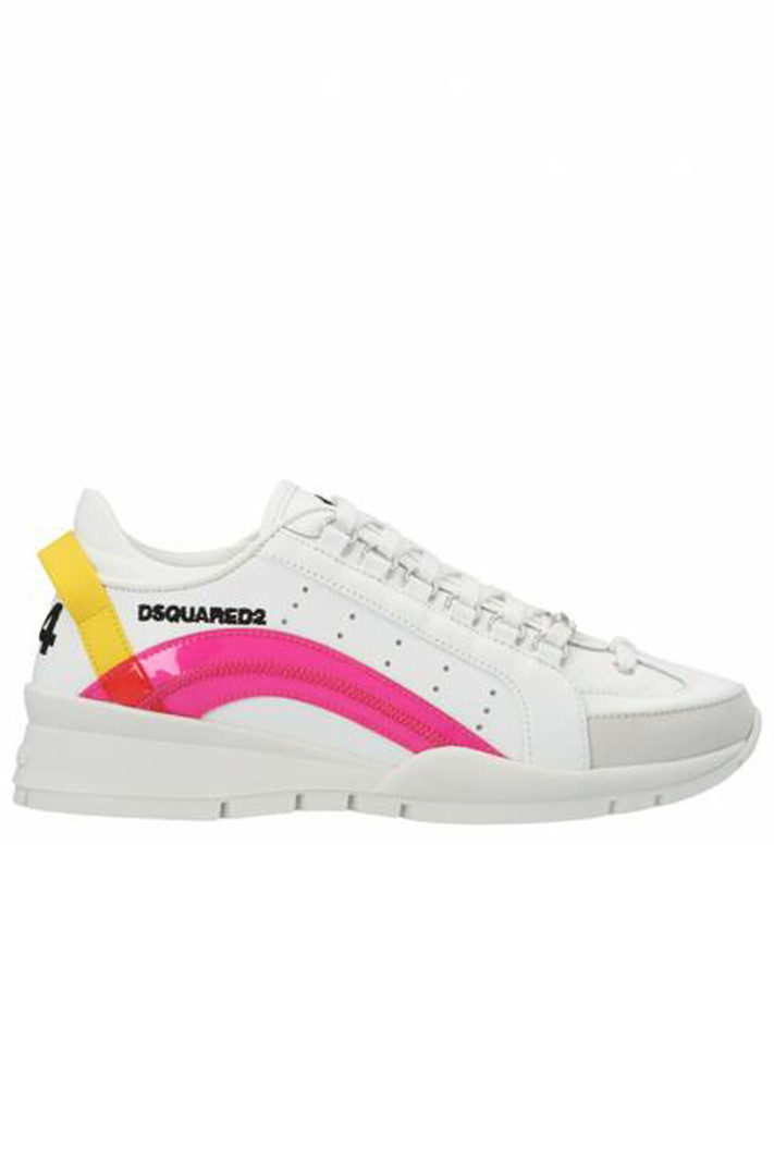 DSQUARED2 Dsquared2 witte 551 PVC wave roze sneaker