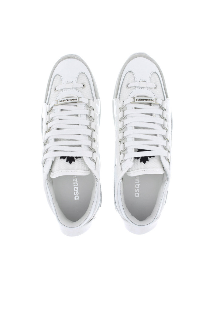 DSQUARED2 Dsquared2 witte 551 sneaker glitter wave