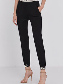 ELISABETTA FRANCHI Elisabetta Franchi fijn gebreide joggingsbroek Zwart