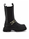 ELISABETTA FRANCHI Elisabetta Franchi zwarte boots met gouden logo