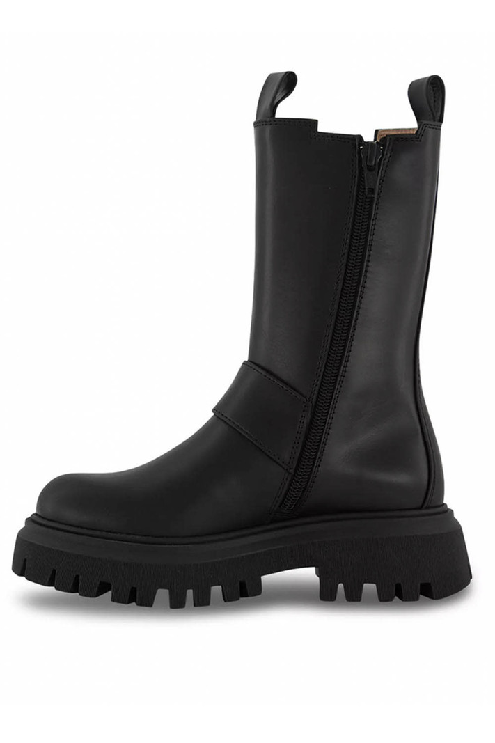 ELISABETTA FRANCHI Elisabetta Franchi zwarte boots met gouden logo