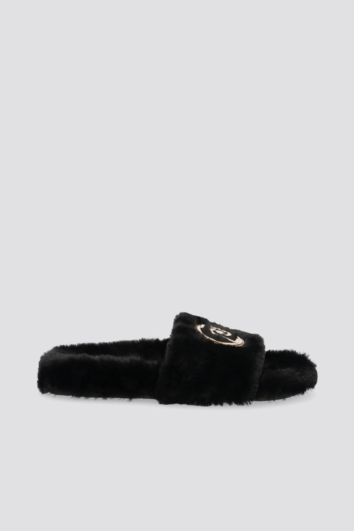LIU JO Liu Jo slipper in eco bont Zwart