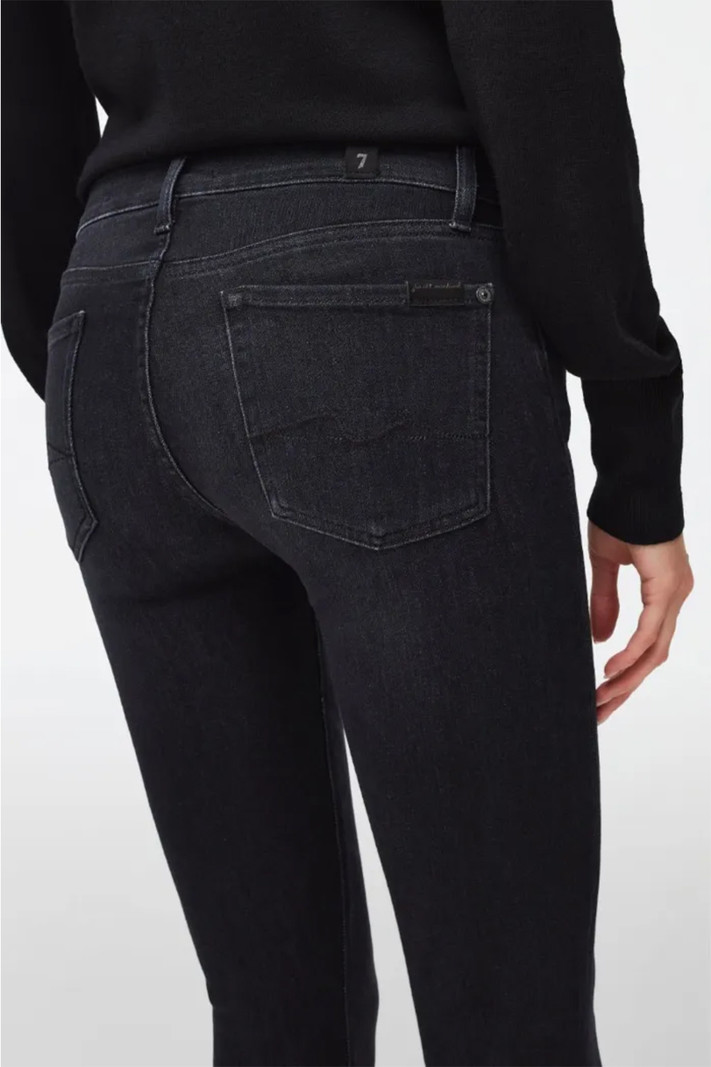SEVEN FOR ALL MANKIND slim illusion jeans ZWART