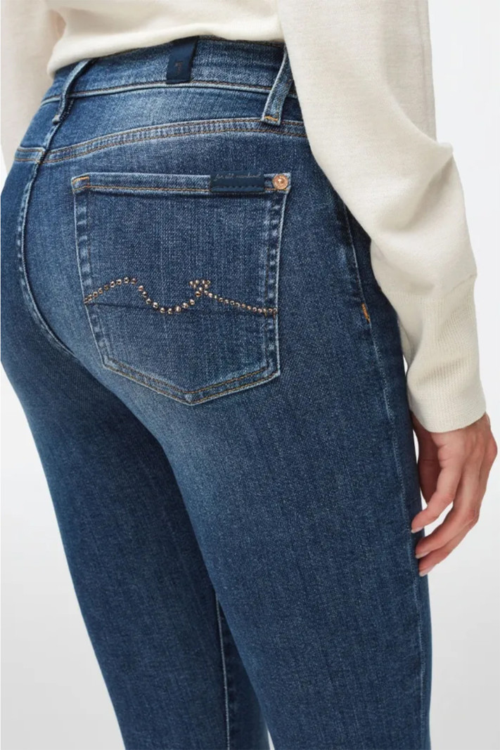 7 For All Mankind The skinny jeans met glitter Blauw