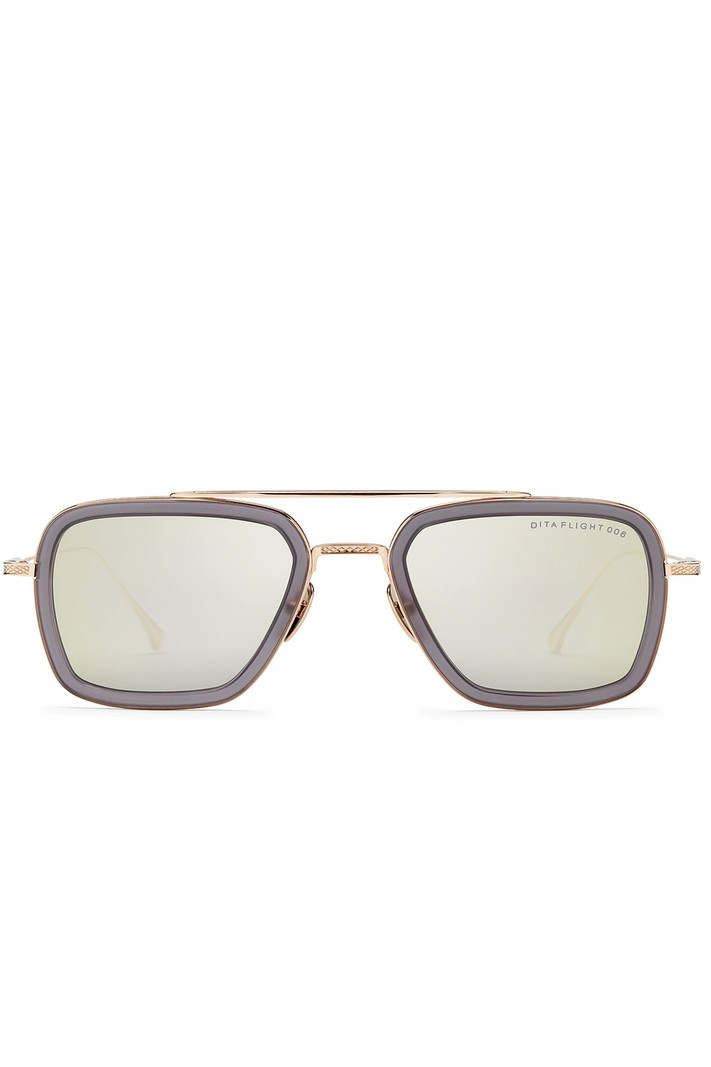 DITA Eyewear Dita Eyewaer Flight.006 Matte Grey Crystal - 12K Gold