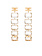 ELISABETTA FRANCHI Elisabetta Franchi earrings long 5 diamond look linked Gold