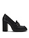 HOGAN Hogan pump wide heel and logo on front Black ( falls half a size bigger )