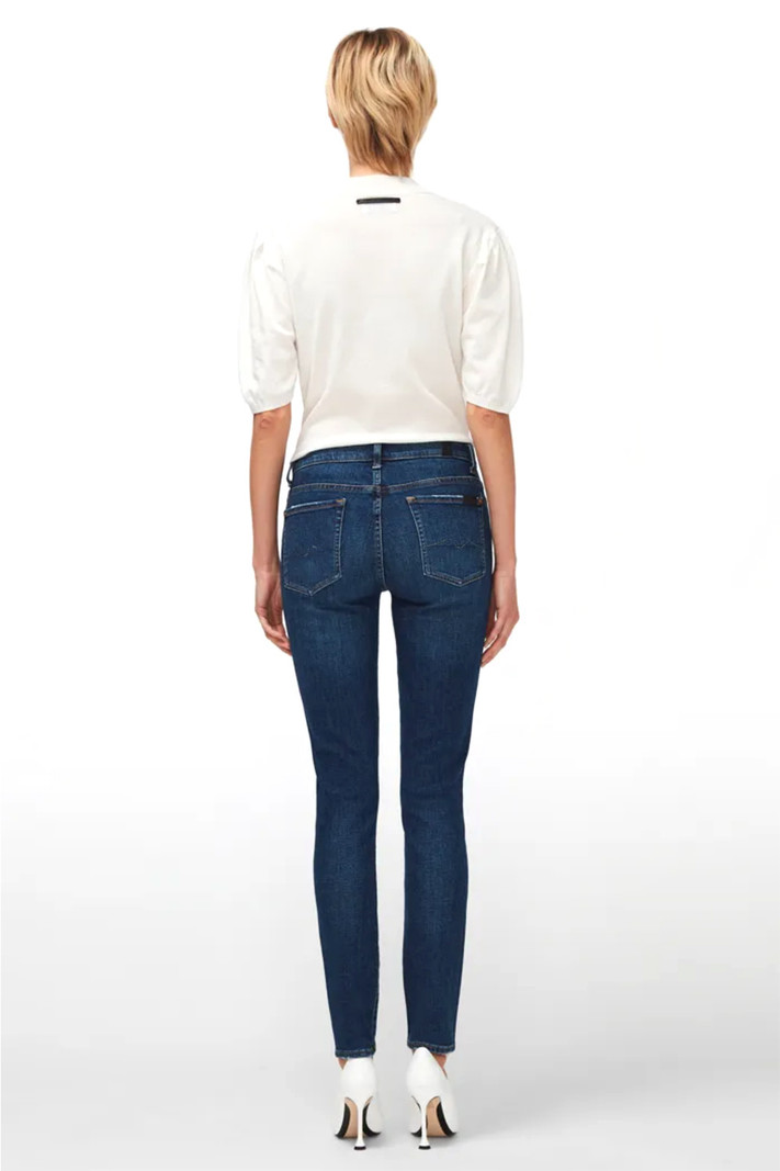 SEVEN FOR ALL MANKIND Seven for all mankind skinny slim Illusion + steentjes Blauw