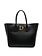 Z (S(UPER SALE Dsquared2 statement shopper leather with gold logo Black