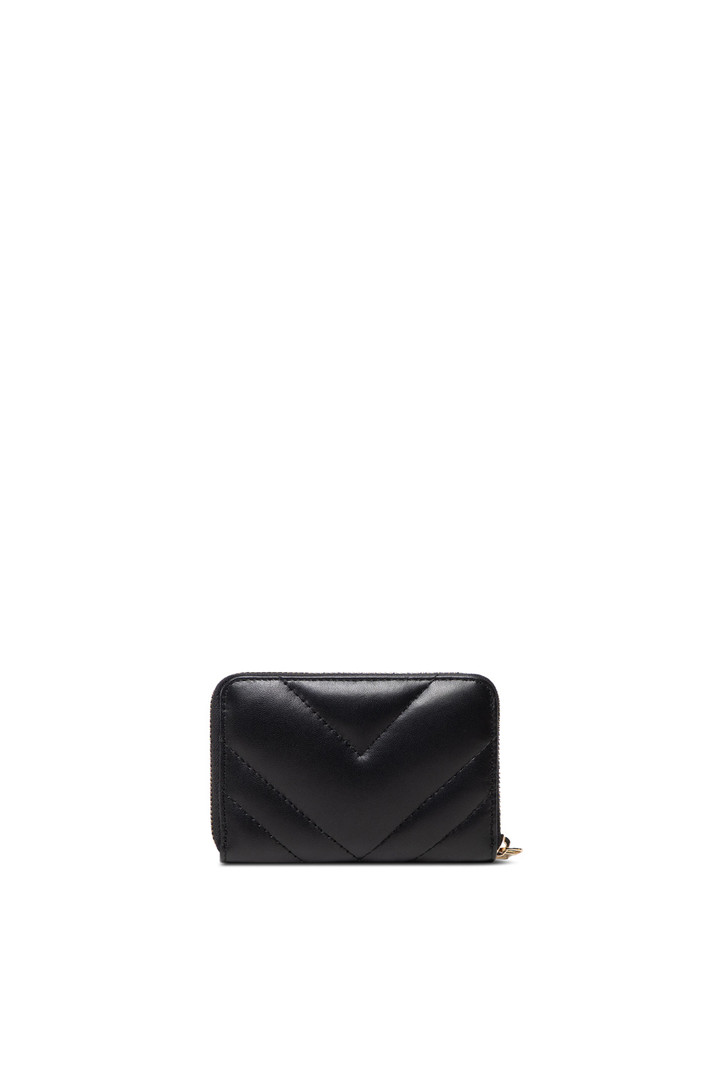 PATRIZIA PEPE Patrizia Pepe wallet with gold Fly logo Black