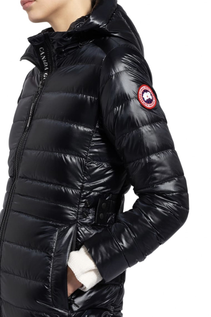 CANADA GOOSE  Canada Goose down jacket with zipper cypress hooded parka Black