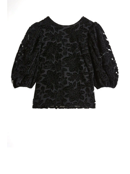 TED BAKER Ted baker lace top with velvet bow Indyia Black