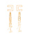 ELISABETTA FRANCHI Elisabetta Franchi earrings with charms Gold