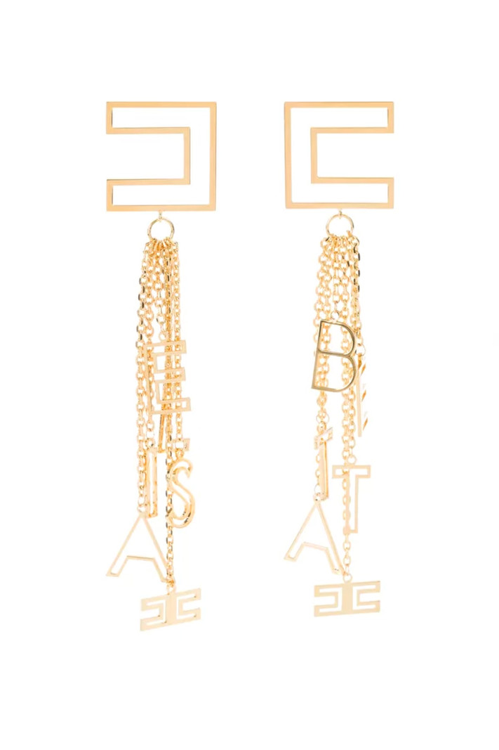 ELISABETTA FRANCHI Elisabetta Franchi earrings with charms Gold