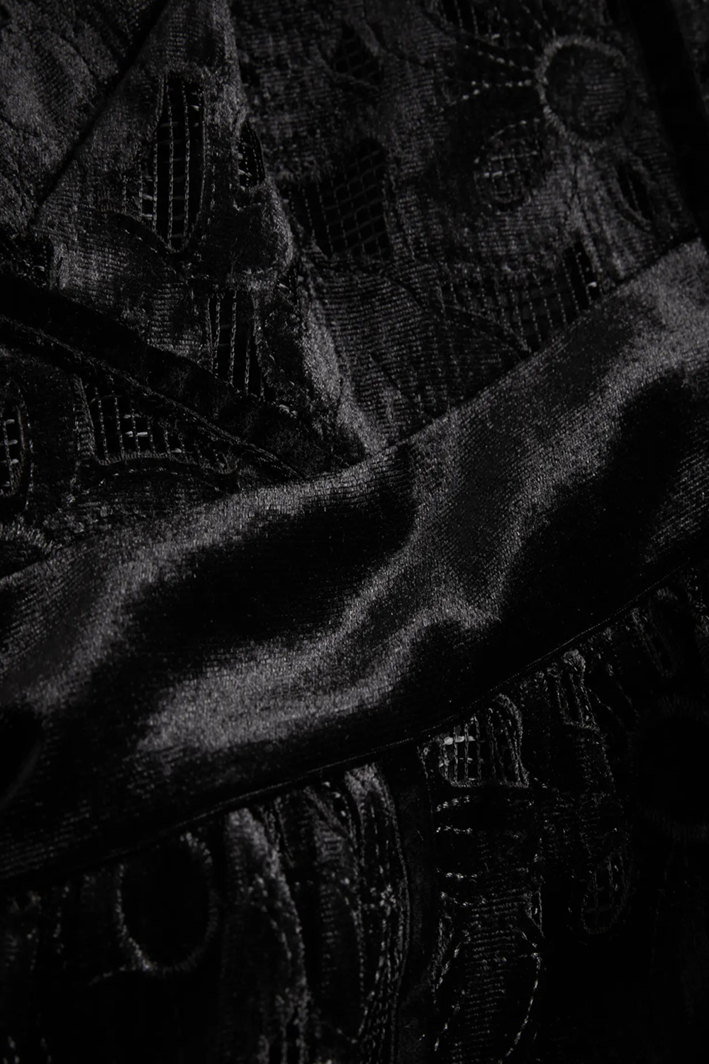 Z (S(UPER SALE Ted Baker jurk fluweel en kant Mhartha Zwart